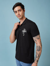 Men's Printed Polo Neck Half Sleeves T-shirts